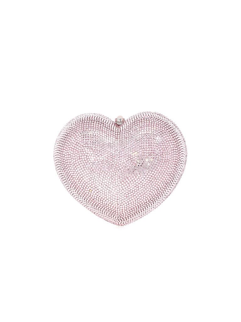 Judith Leiber Petite Heart Crystal-Embellished Clutch