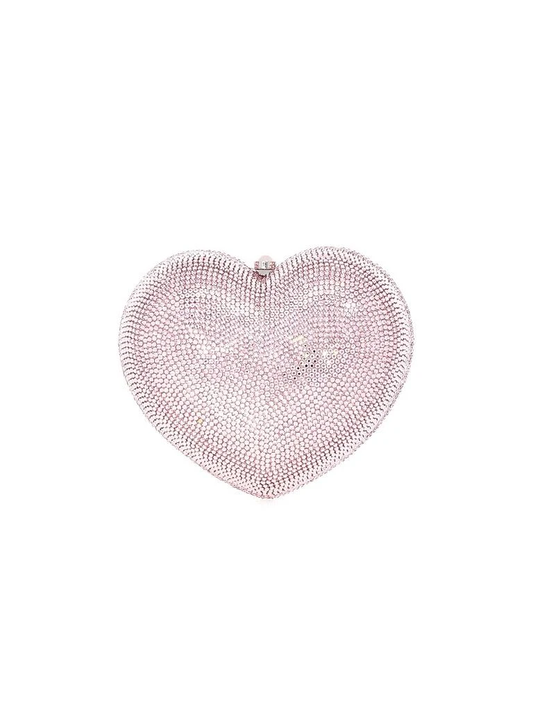 Judith Leiber Petite Heart Crystal-Embellished Clutch 1