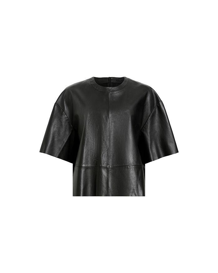 ALL SAINTS Renai Leather Tee - T-Shirts - Free Shipping