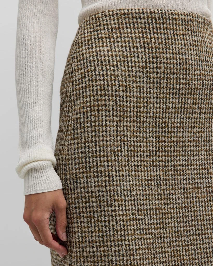 A.L.C. Cara Straight Houndstooth Skirt 5