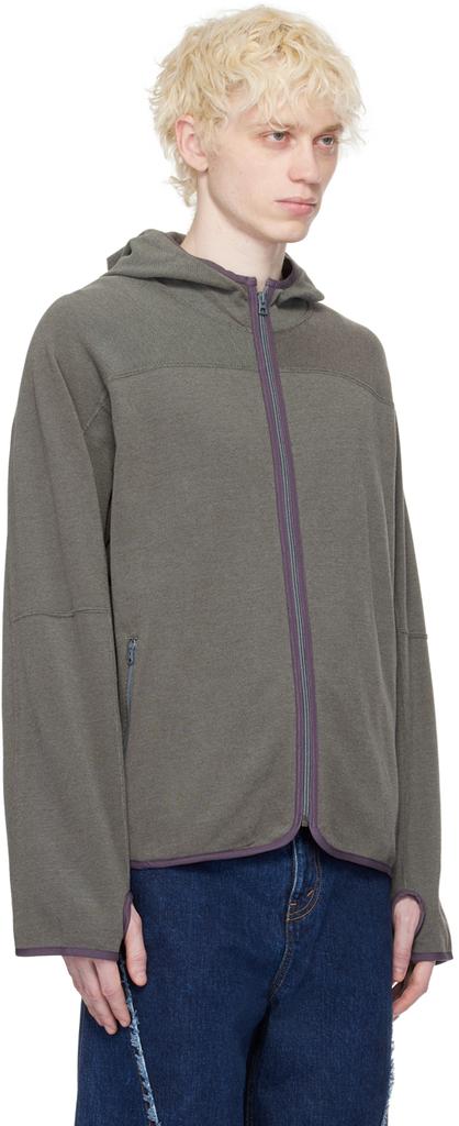 JieDa Gray Zip Hoodie