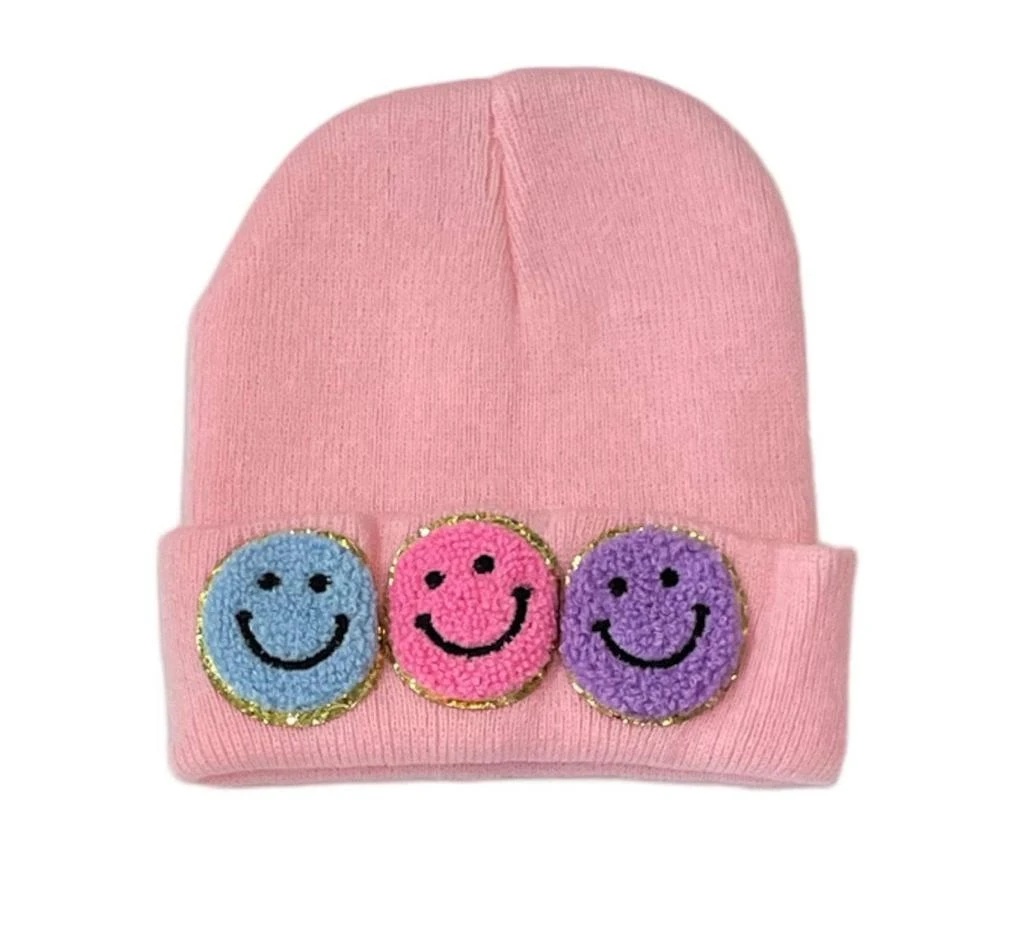 Lola + The Boys Happy  Emoji Beanie 7