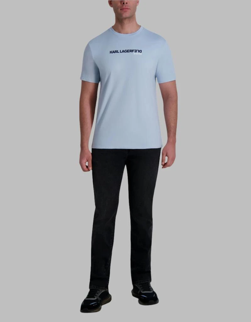 Karl Lagerfeld Paris UPSIDE DOWN LOGO TEE 4