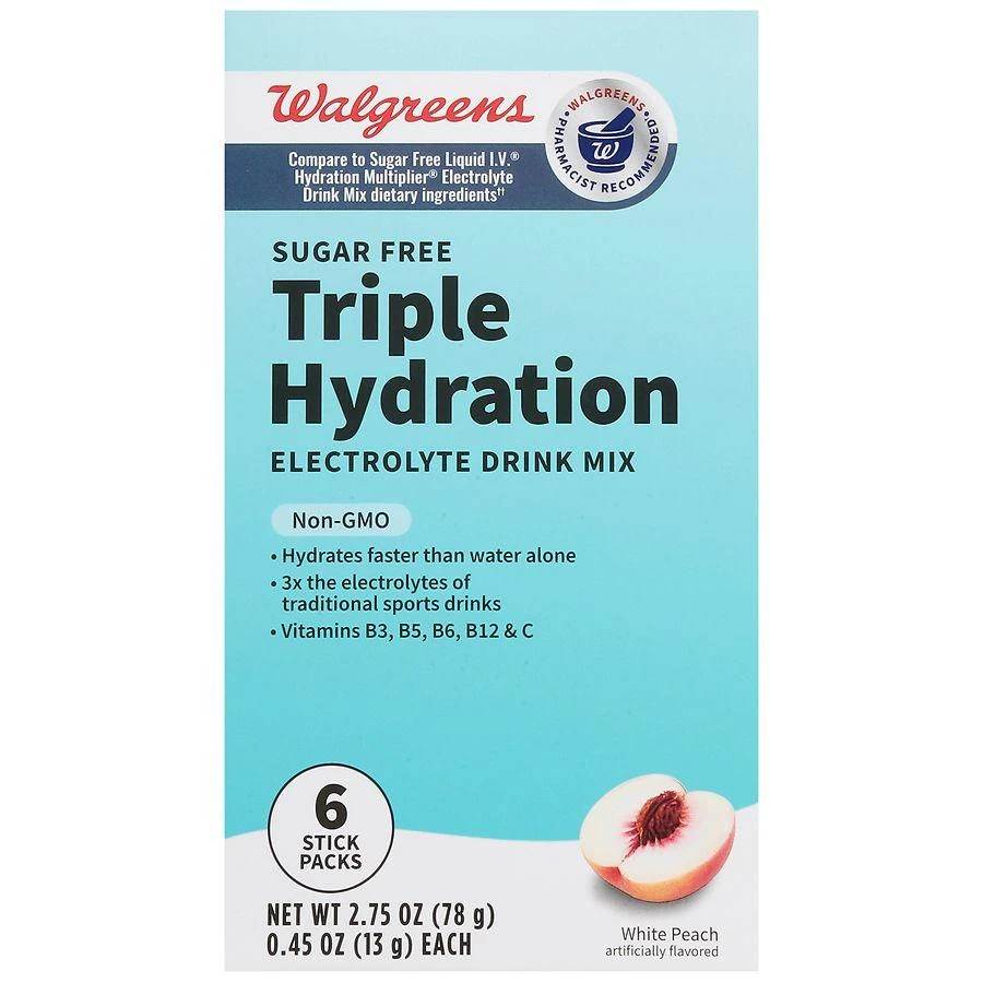 Walgreens Electrolyte Drink Mix White Peach 7