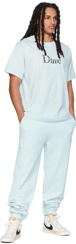 Dime Blue Embroidered Sweatpants 4