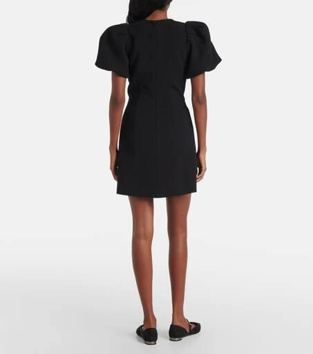 REBECCA VALLANCE Aubree floral-appliqué crêpe minidress 3