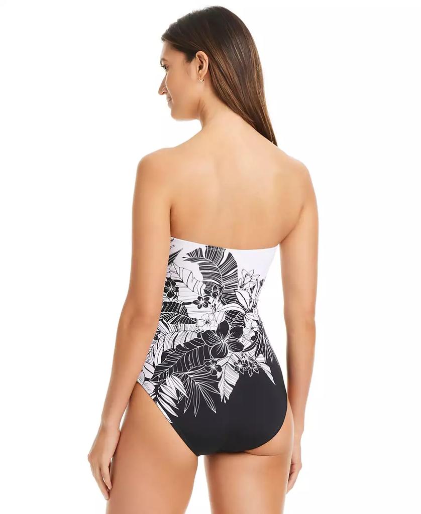 Bleu Rod Beattie Women's Double Duty Two-Tone Bandeau One-Piece Swimsuit