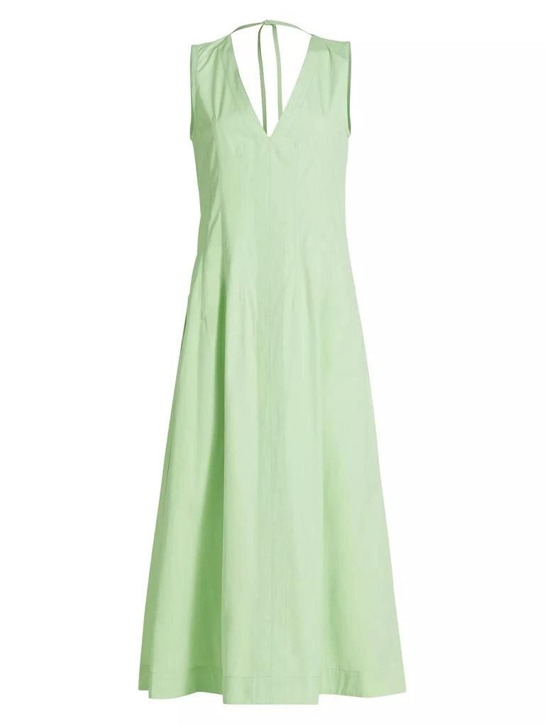 Bottega Veneta Sleeveless Cotton-Blend Midi-Dress 1