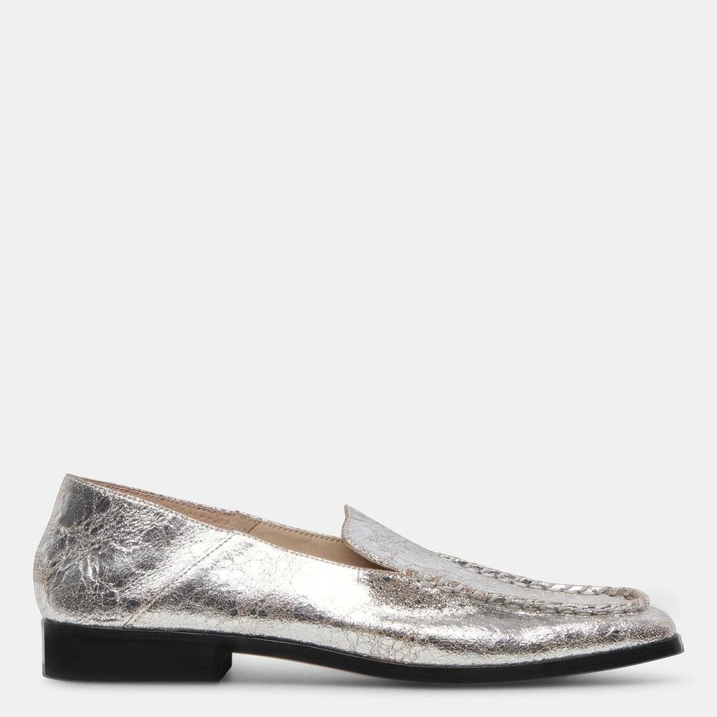 Dolce Vita Beny Flats Silver Distressed Leather 1
