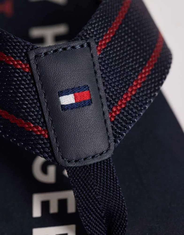 Tommy Hilfiger Tommy Hilfiger sporty beach flip flop in navy 3