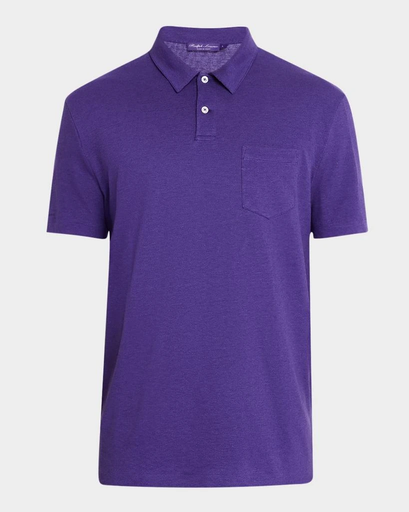 Ralph Lauren Men's Linen-Cotton Pique Polo Shirt 1