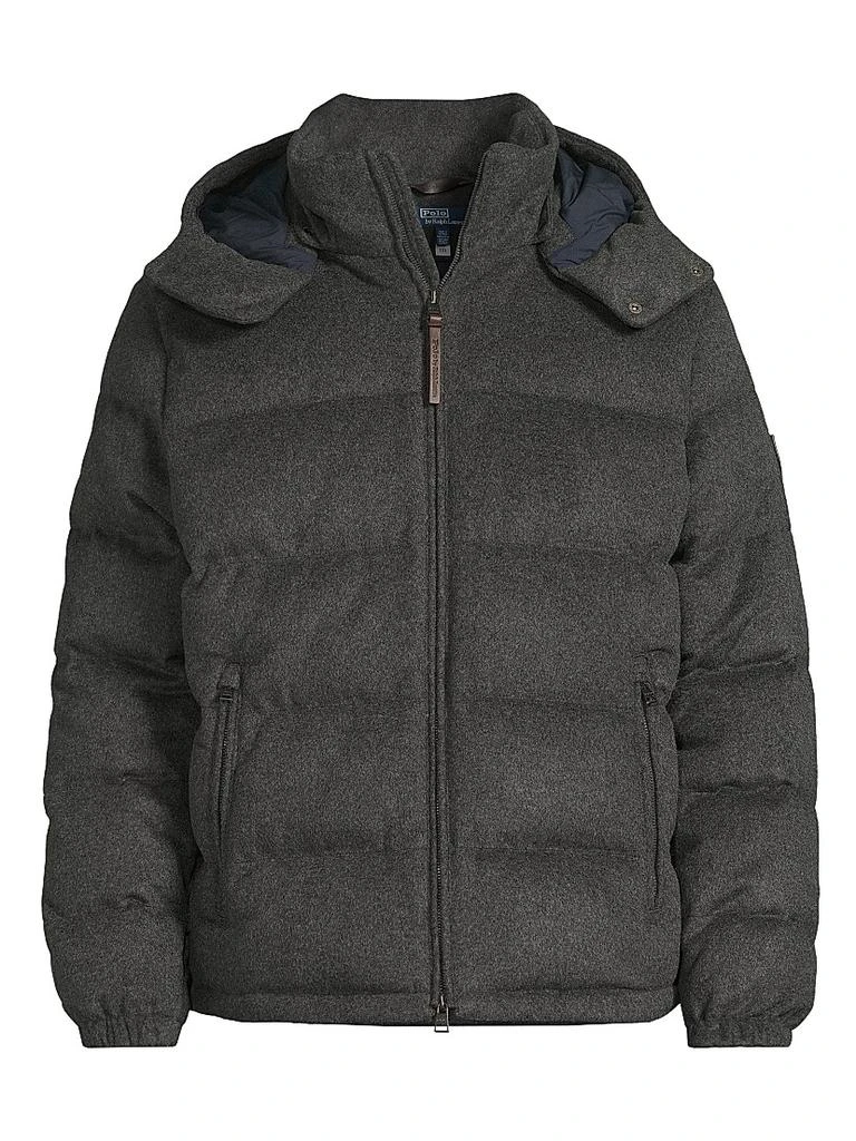 Ralph Lauren Brushed Wool-Blend Puffer Jacket