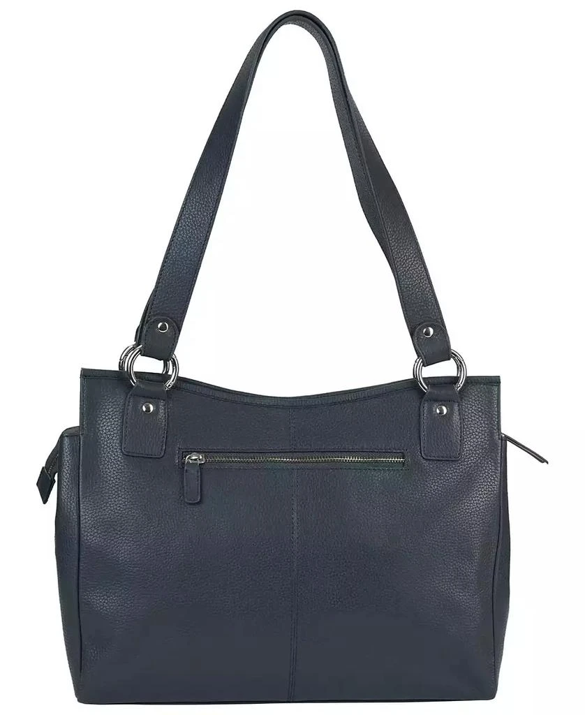 Mancini Leather Goods Pebble Kelsea Leather Shoulder Bag 10