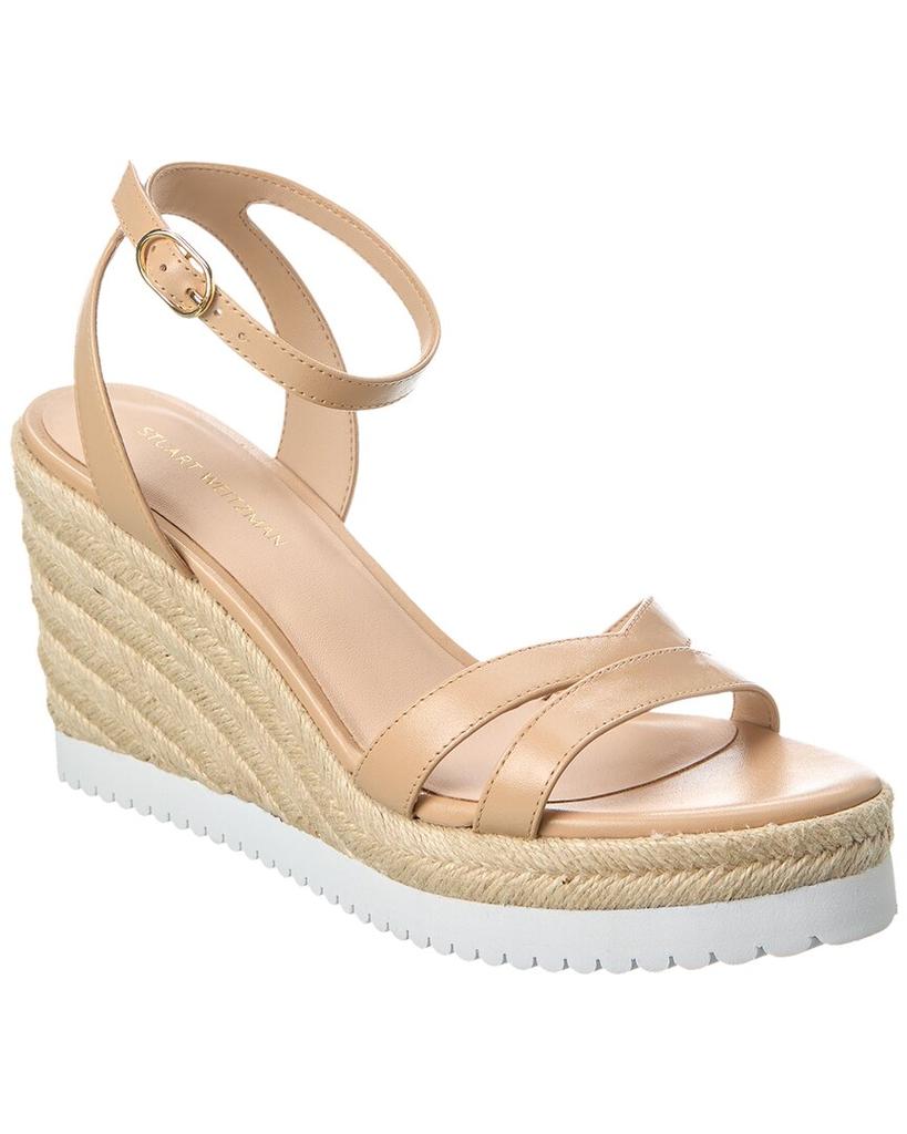 Stuart Weitzman Stuart Weitzman Catlina Leather Espadrille Wedge