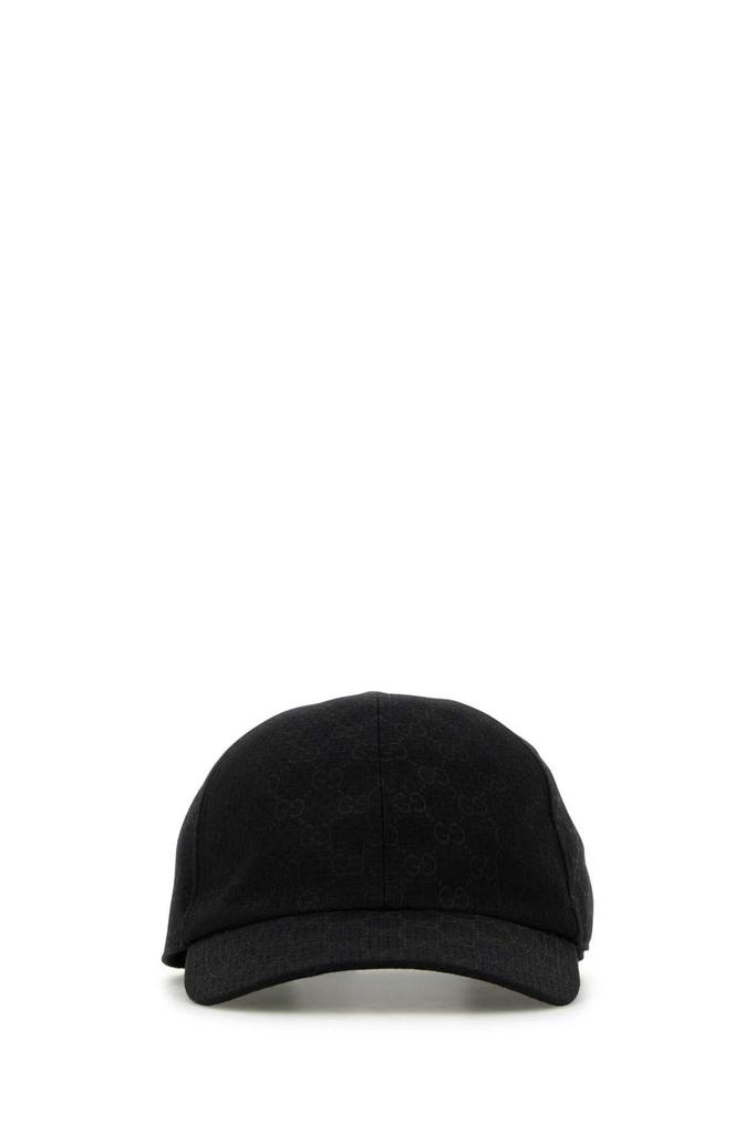 キャップ Gucci Black Wool Baseball Cap Gucci Embroidered Wool Baseball Cap | Black | FARFETCH