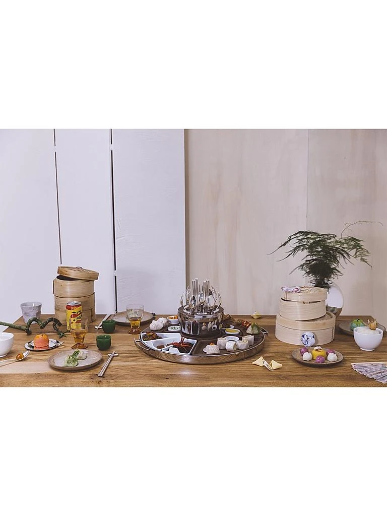 Christofle Mood Asia Stainless Steel Serving Tray Set 5