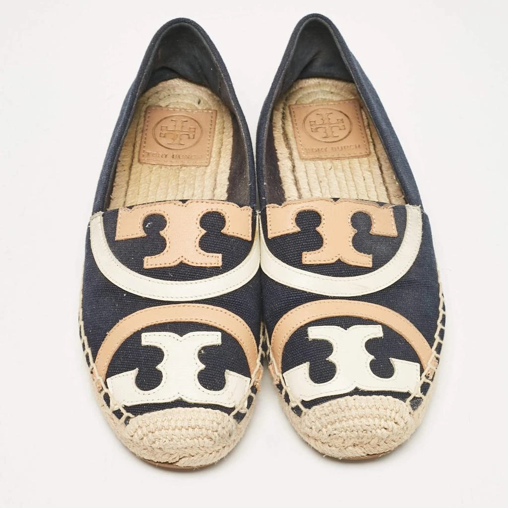 Tory Burch Tory Burch Navy Blue Canvas Poppy Espadrille Flats Size 36 3