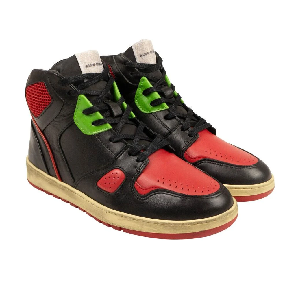 ALES GREY Battalion Sneakers - Black/Red/Grey 4