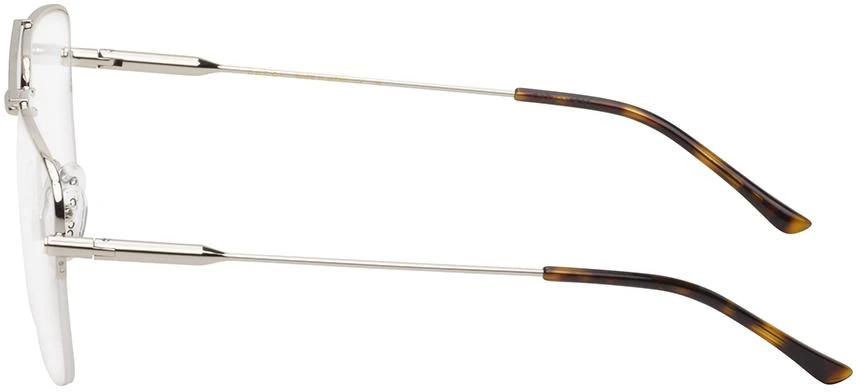 Gucci Silver Aviator Glasses 3