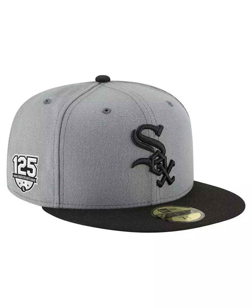 New Era Men's Gray Chicago White Sox 125th Anniversary 59FIFTY Fitted Hat 1