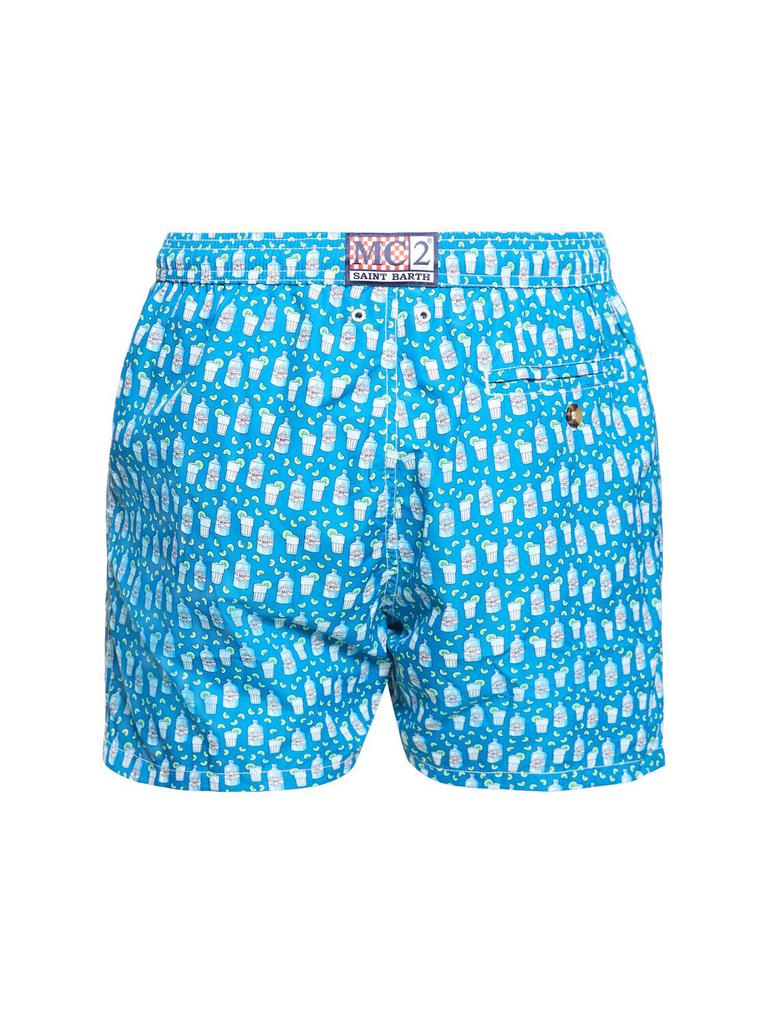 MC2 SAINT BARTH Micro Gin Print Ultralight Swim Shorts