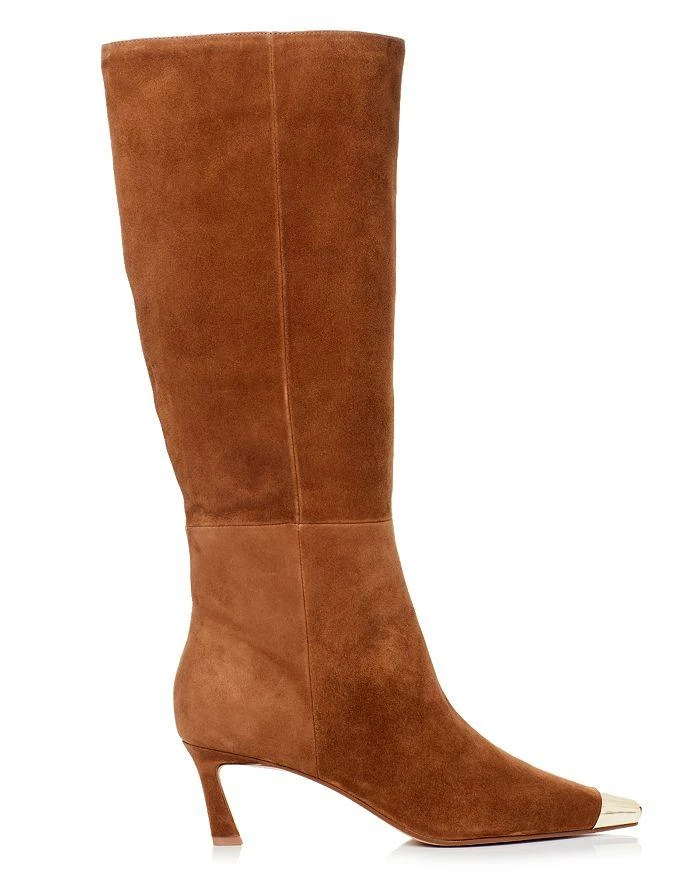 AQUA Women's Orion Suede Cap Toe High Heel Boots - Exclusive 2