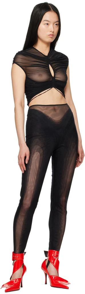 Mugler Black Illusion Leggings 4