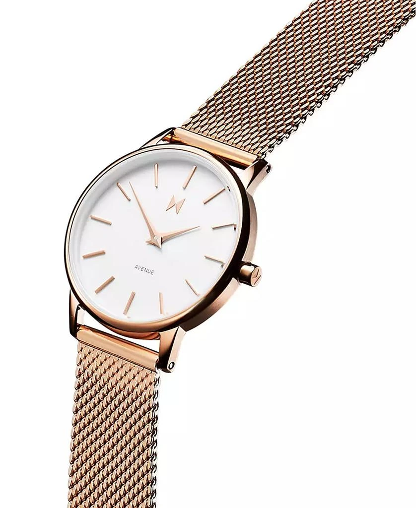 MVMT Women's Avenue Rose Gold-Tone Mesh Bracelet Watch 2