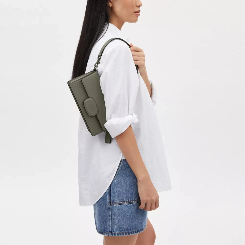 Coach Eliza Flap Crossbody With Leather Covered Closure 3