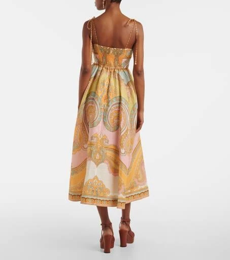 Zimmermann Maxine Picnic paisley linen bustier dress 3