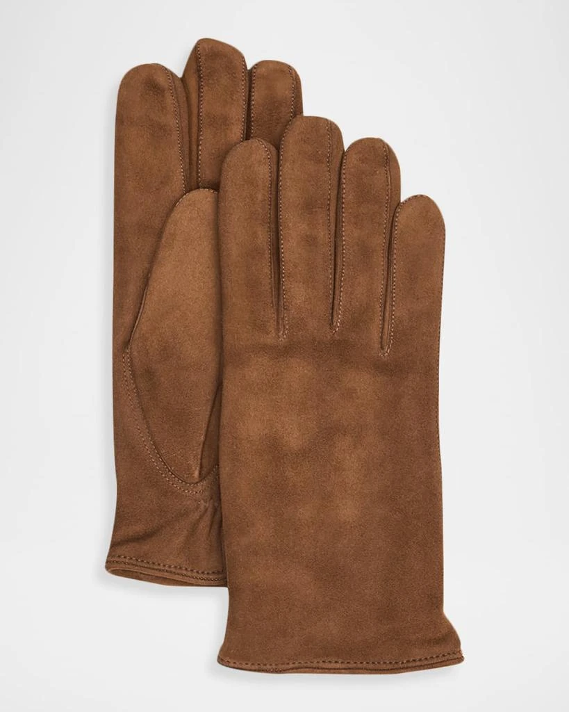 Hestra Gloves Men's Cashmere-Lined Suede Gloves 1