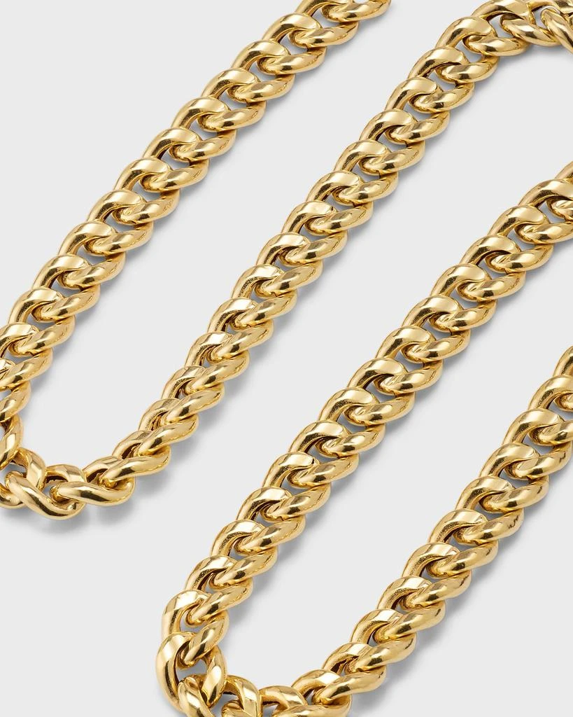 Zoe Lev Jewelry 14K Gold Large Miami Cuban Link Necklace, 16"L 3