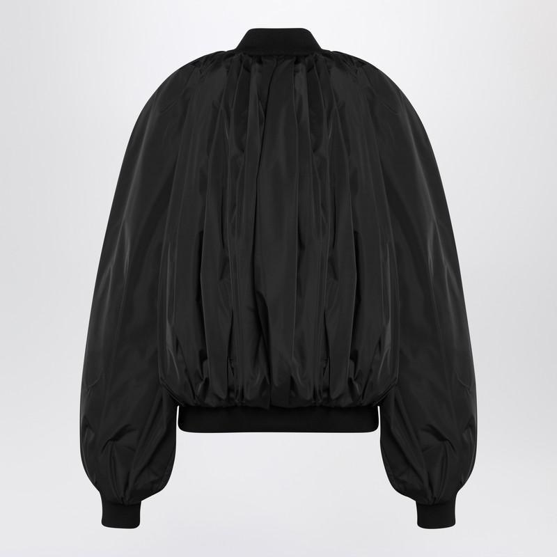 Balenciaga Balenciaga Draped Bomber Jacket In Technical Micro-Faille