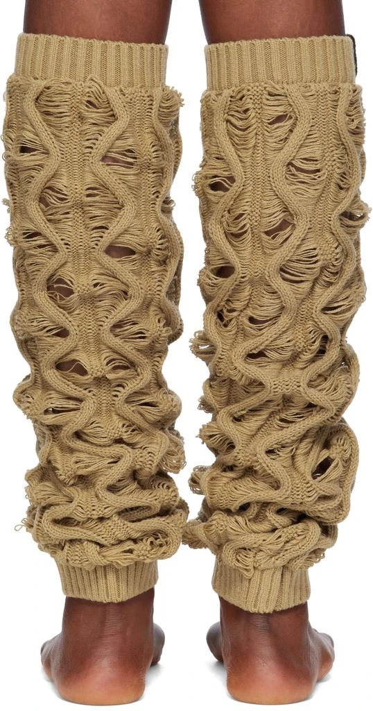 Isa Boulder Beige Fudgy Leg Warmers 2