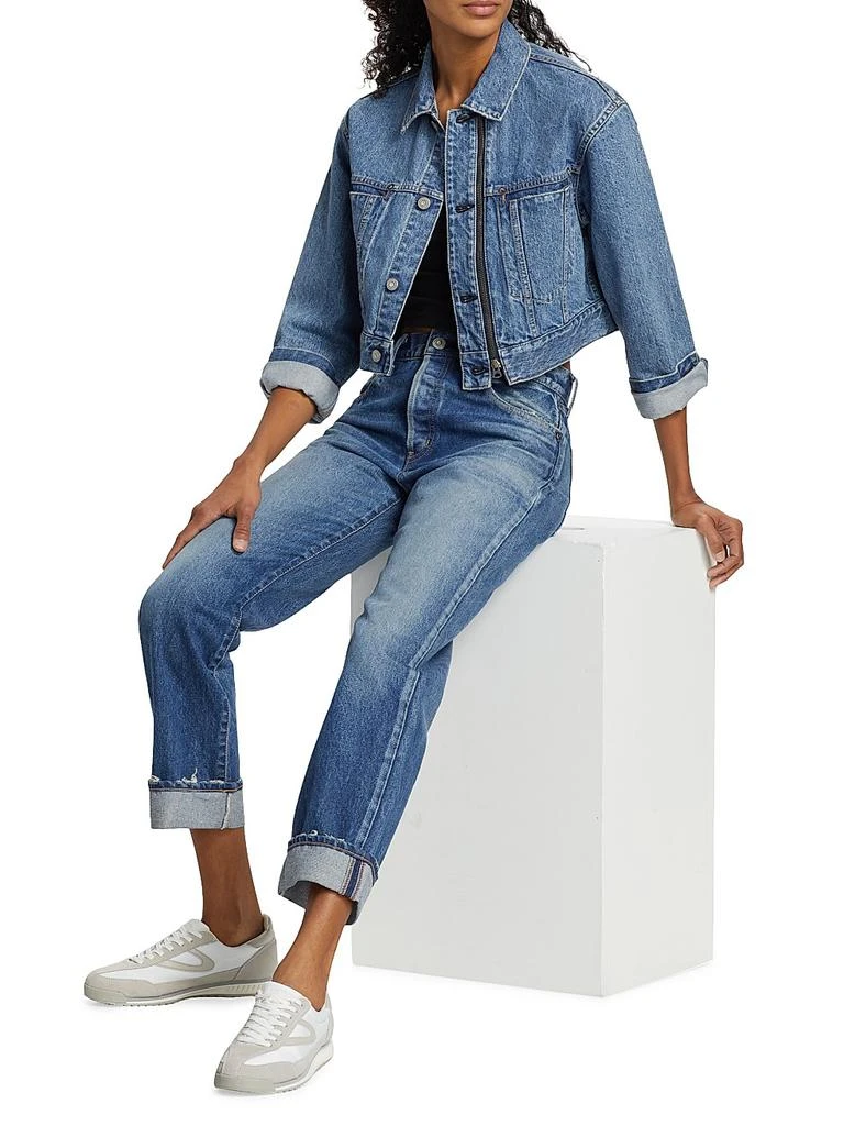 MOUSSY VINTAGE Bayview Denim Crop Jacket 2