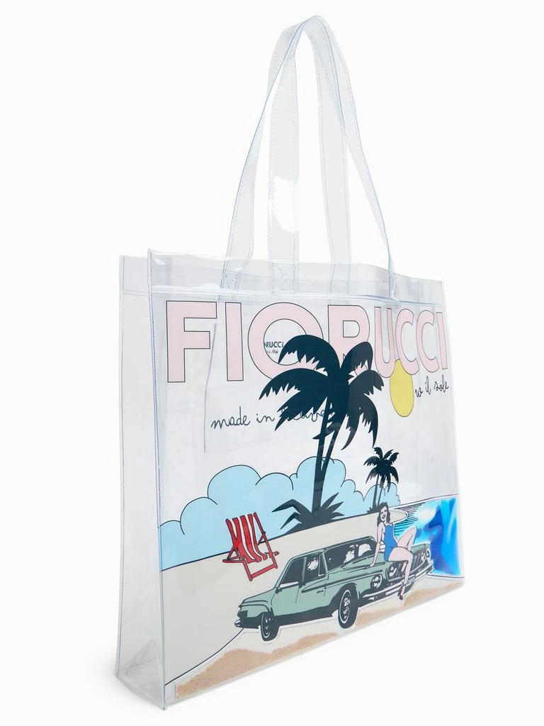 Fiorucci Beach Print Pvc Tote Bag 1