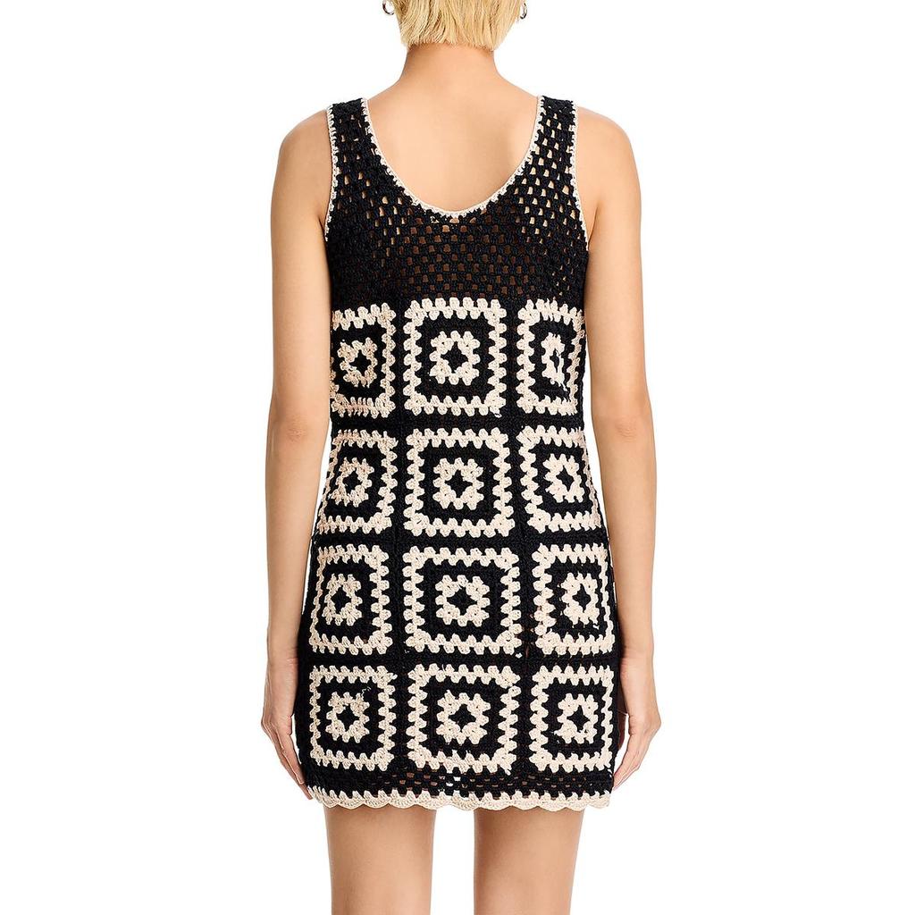 Blank NYC Womens Textured Sleeveless Sweaterdress