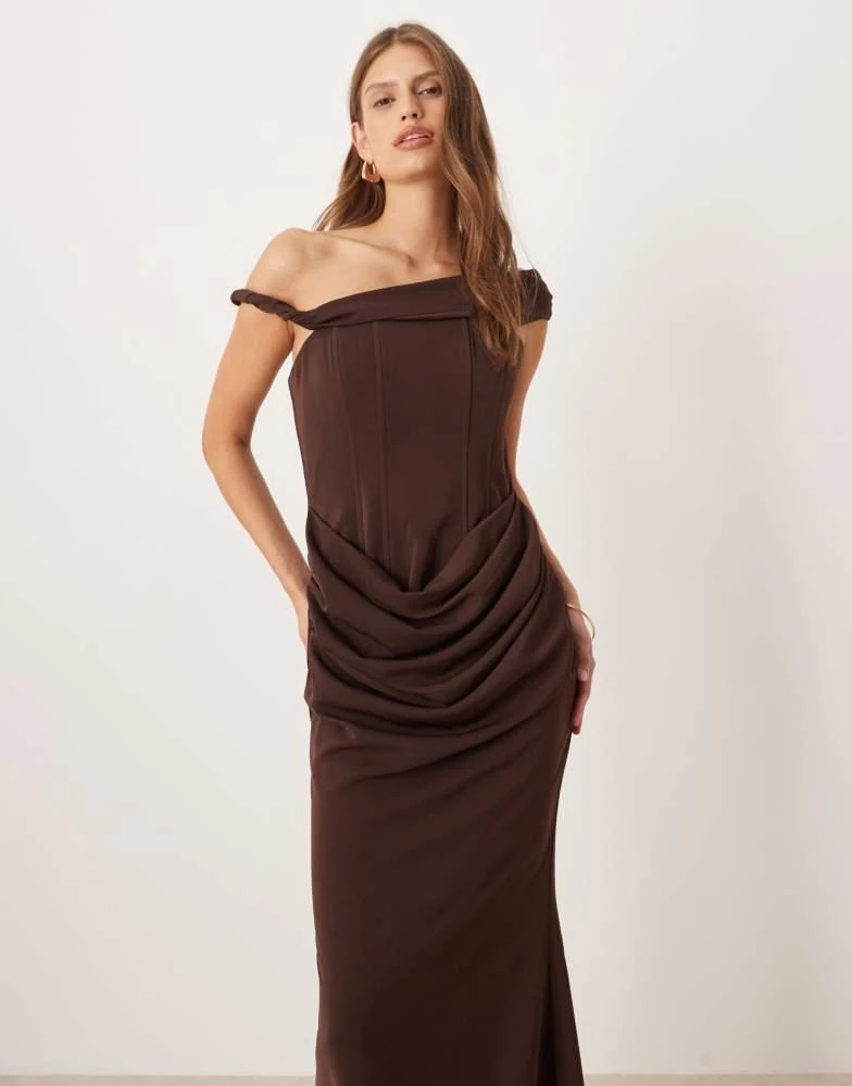 Six Stories twist strap boned corset maxi dress in chocolate On Sale Now with Up to 45% Off | Discover Exclusive Deals & Savings at BeyondStyle Authentic Six Stories Home|women Six Stories twist strap boned corset maxi dress in chocolate On Sale Now with Up to 45% Off | Discover Exclusive Deals & Savings at BeyondStyle Authentic Six Stories Home|women