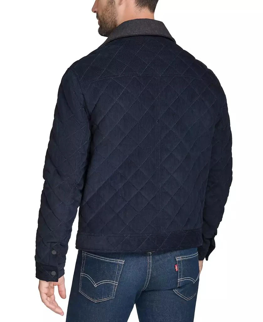 Cole Haan Men's Collared Quilted Button-Front Jacket 2