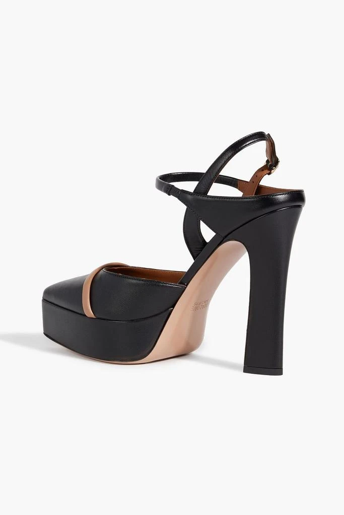 Malone Souliers Shay 125 leather platform slingback pumps 3