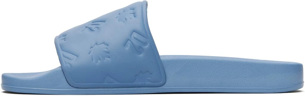 DSQUARED2 Blue Embossed-Logo Slides 3