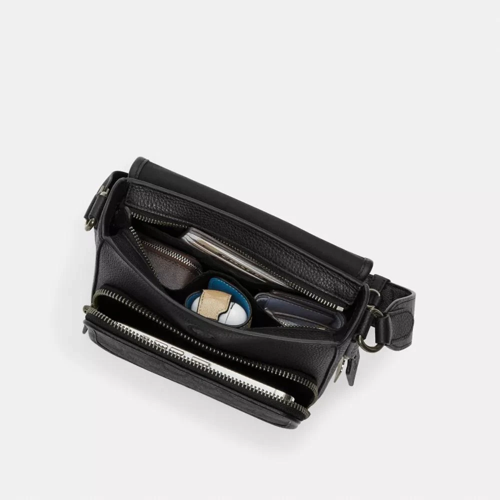 Coach Sullivan Flap Crossbody Bag In Signature Canvas 5