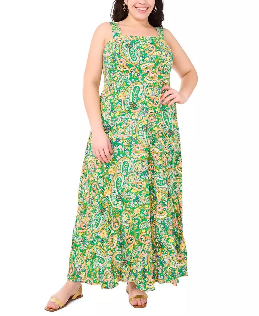 chinese dress ladies Vince Camuto Women's Long Sleeve Maxi Dress with Smocked Waist and Neck  Ties, Sand Drift at Amazon Women's Clothing store main image 0