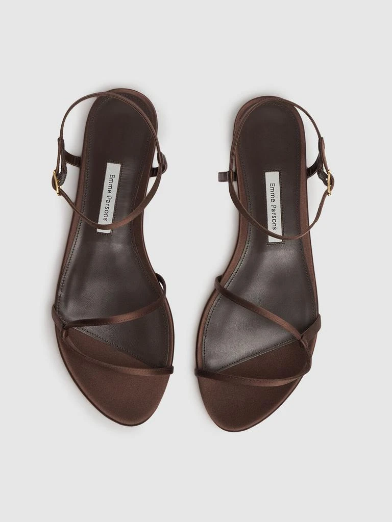 Emme Parsons 10mm Loop Satin Flat Sandals 2