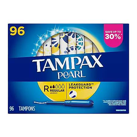 Tampax Tampax Pearl Regular Tampons, 96 ct.