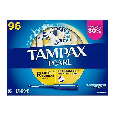 Tampax Tampax Pearl Regular Tampons, 96 ct. 2