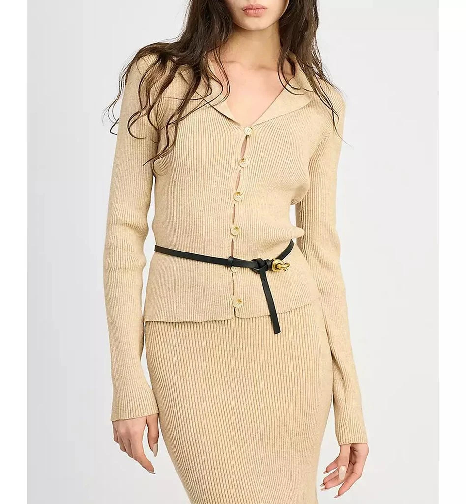 En Saison Women's Gweneth Knit Button-Front Cardigan 1