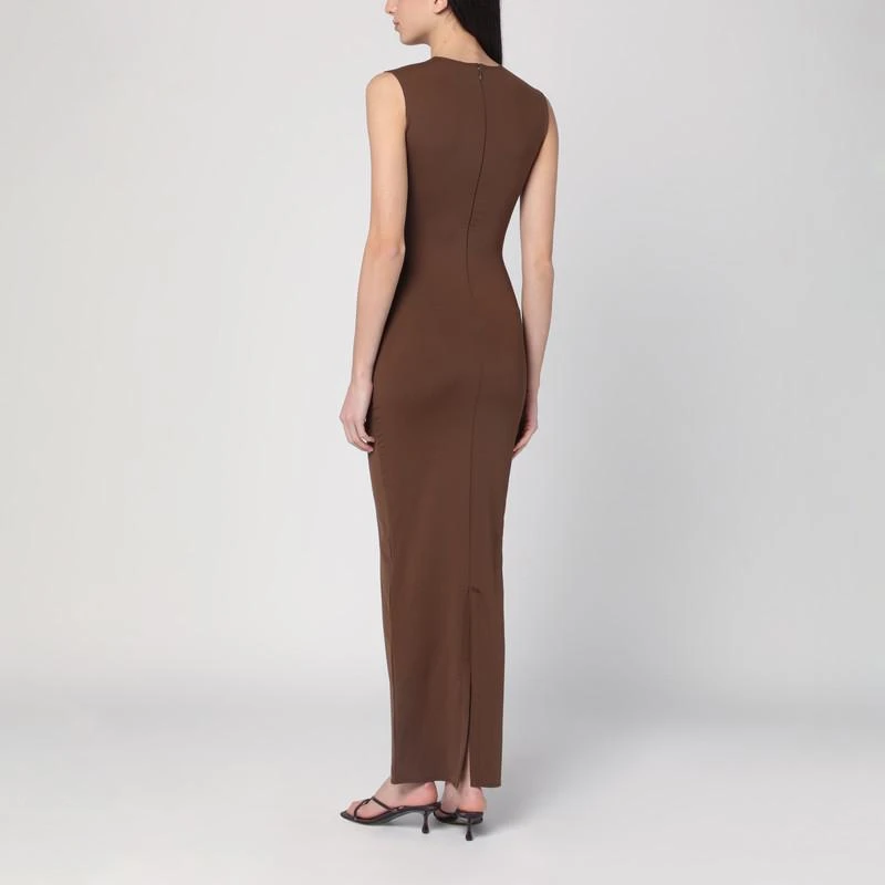 Entire Studios Long brown dress in nylon blend 4