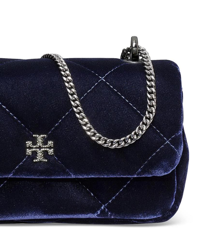 Tory Burch Kira Mini Diamond Quilted Velvet Flap Bag 6