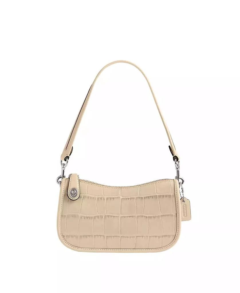 COACH Embossed Croc Leather Swinger 20 Shoulder Bag 1